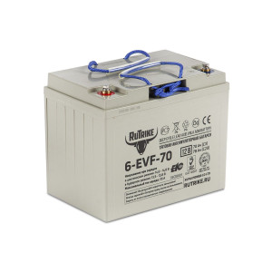 Тяговый аккумулятор RuTrike 6-EVF-70 (12V70A/H C3) Тяговый аккумулятор RuTrike 6-EVF-70 (12V70A/H C3)